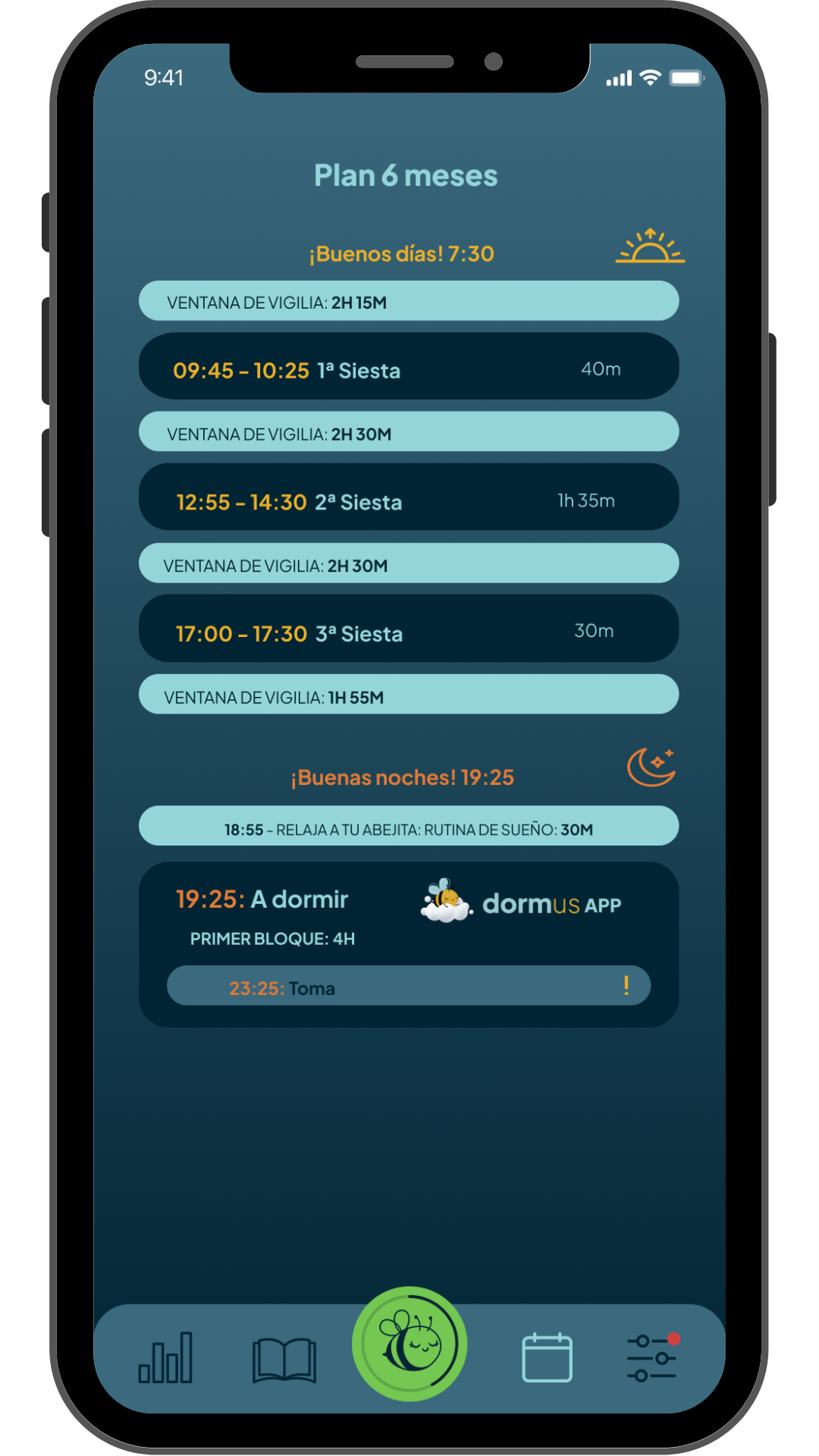 cómo dormir a un bebé de 6 meses - Horario para 6 meses - Plan de sueño 6 meses - Dormus